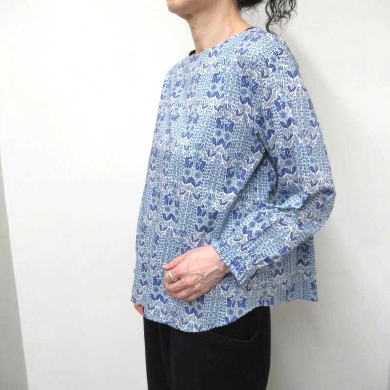 Parkes  LIBERTYボートネックブラウス /BL1 【日本製】